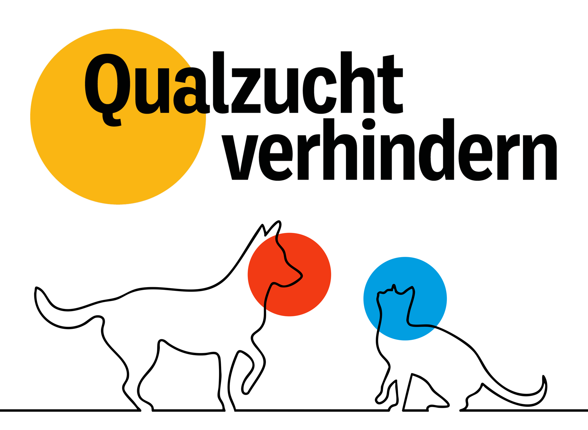 Keyvisual der Kampagne Qualzucht verhindern