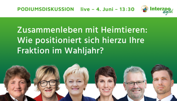 Teilnehmer des Polit-Talks auf der Interzoo.digital